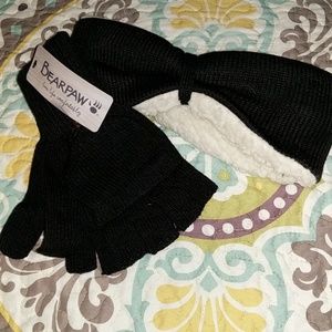 Bearpaw gloves and headband